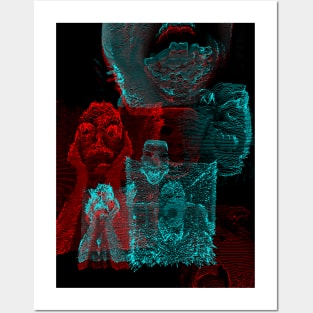 Digital Glitch Art Cursed Internet Image Design #5 Posters and Art